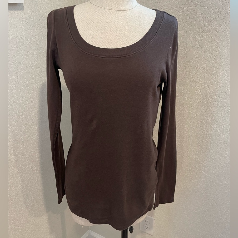 SOLD - Michael Stars brown long sleeve shirt